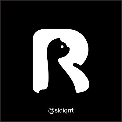 R + CAT design graphic design icon logo minimal