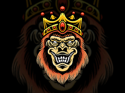 King Kong Illustration For Tshirt Design artwork brand design digital drawing graphic design illustration tshirt