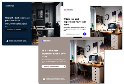 3 Versions of a Landing Page #UIdesign graphic design ui vector webdesign