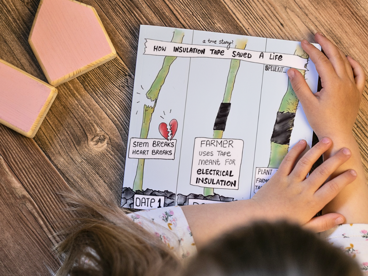 Heart & Stems branding cartoon doodle handdrawn marketing