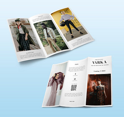 Brochure : Varka fasjion branding graphic design