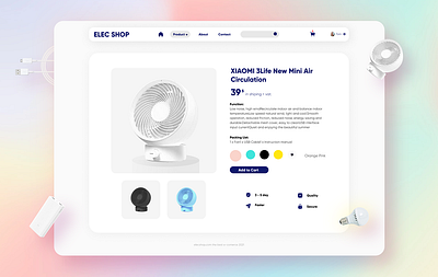 Electrotonic website ui