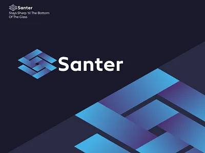 Santer Logo and Branding 2d logo 3d logo abstract logo app logo blockchain branding calligraphy creative logo flat logo gradient icon lettermark lettertype logofolio logotype s letter s logo symbol tech logo typography