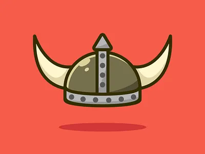Viking Helmet Icon Illustration design graphic design icon illustration logo ui vector
