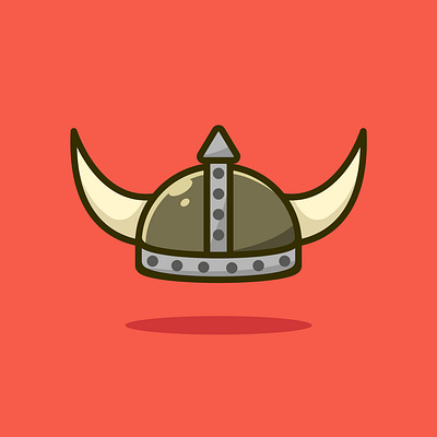 Viking Helmet Icon Illustration design graphic design icon illustration logo ui vector