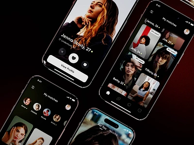 Dating App Concept: iOS/Android uiux app best app best app design date dating dating app dating app ui design mobile profile tinder ui