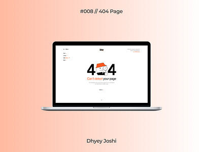 Day 008 - 404 Page 404 apple community design detective error figma illustration india ios landingpage macbook mobile page ui ux website