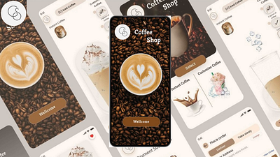 Coffee Shop App app branding coffee app coffee shop design interaction design ui ui designer ux designer visual design