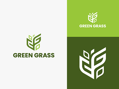 Green Grass Logo Design. appicon brandidentity branding creative design flat g gg gglogo gleaf graphic design green icon logo logodesign logodesigner logomark logos natural vector
