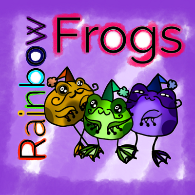 Rainbow frogs - pack emotions for Twitch and Discord 2d design discord emotes design emotions graphic design twitch