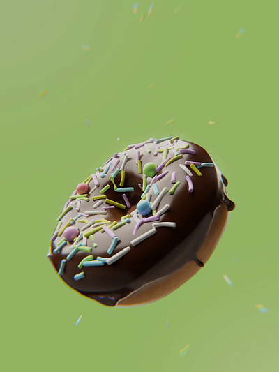 「Blender学习计划①」入坑必打卡-甜甜圈 3d animation