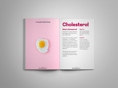 Magazine design design fried eggs graphic design illustration omelette pink print typography