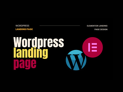 Wordpress Landing Page Design Using Elementor & Elementor Pro elementor pro landing page website wordpress