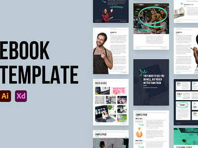 eBook Template #1 app branding design graphic design illustration logo typography ui ux vector