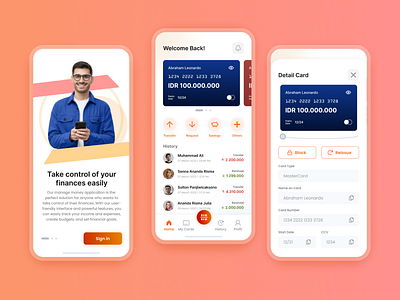 Finance App app beautiful design finance mobile money ui uiux
