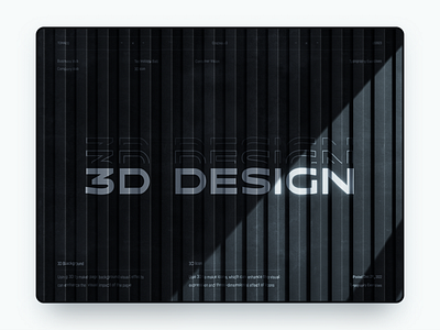 3D Design 3d design layout ui ux vector web