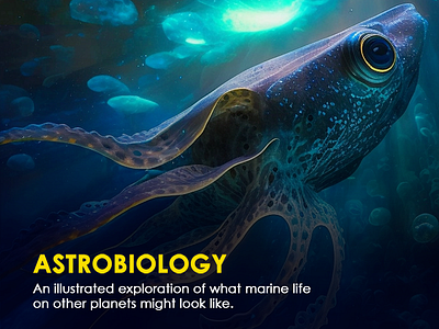 Astrobiology - AI Marine Life Exploration 0xjdavis ai ai art art artificial intelligence astrobiology biology design extraterrestrial illustration life machine learning nasa national geographic ocean prompt engineering science space