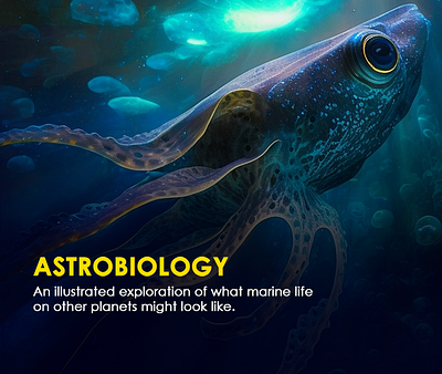 Astrobiology - AI Marine Life Exploration 0xjdavis ai ai art art artificial intelligence astrobiology biology design extraterrestrial illustration life machine learning nasa national geographic ocean prompt engineering science space