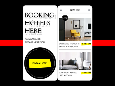 Hotel Booking App app book booking hotel mobile ui