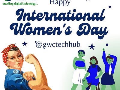 International Women's Day graphic design gwctechhub womenday