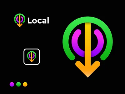 Modern local icon logo, branding logo 3d 3dlogo a b c d e f g h i j k l abstract logo app best logo designer brand identity branding business colorful logo creative design graphic design localappicon logo logo designer logo trends sanjidanipu160 tech logo technology