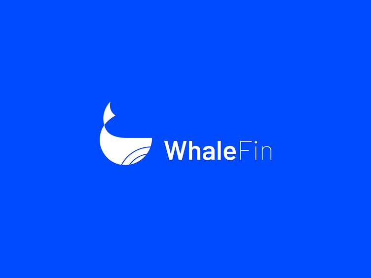 WhaleFin logo by Less & Better. on Dribbble
