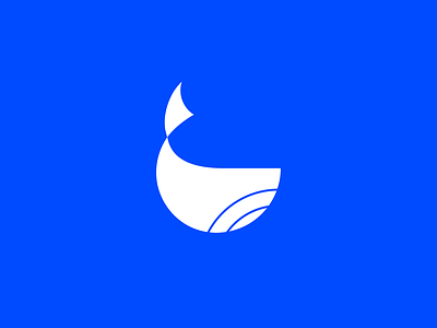 WhaleFin logo clever design iconic logo logodesign minimalist minimalistic whaefin logo