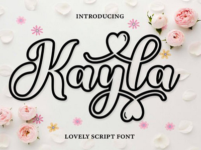 Kayla Outline Font by Canden Meutuah on Dribbble