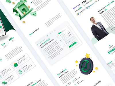 UI UX Landing Page Design For Leverix AI Powered Crypto Wallet ai ai powered banking crypto cryptocurrency defi extej finance fintech investment landing page lead page promo page saas trading ui ux wallet web design web3 website