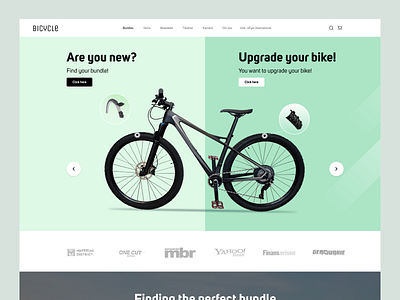 Bicycle design bicycle design design landing page mockup