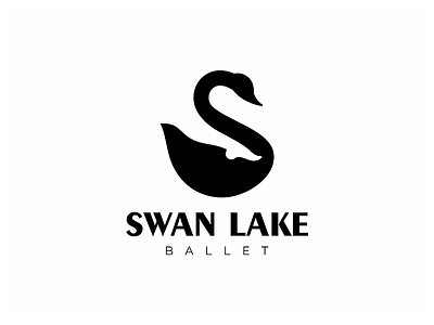 swan lake ballet lake logo swan