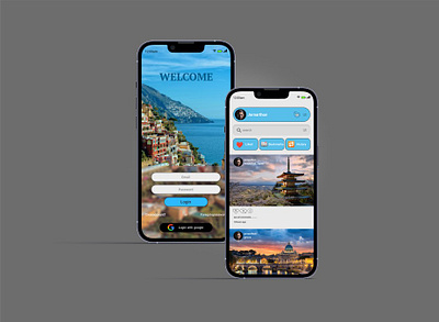 Travel app design app branding design graphic design illustration logo typography ui ux vector