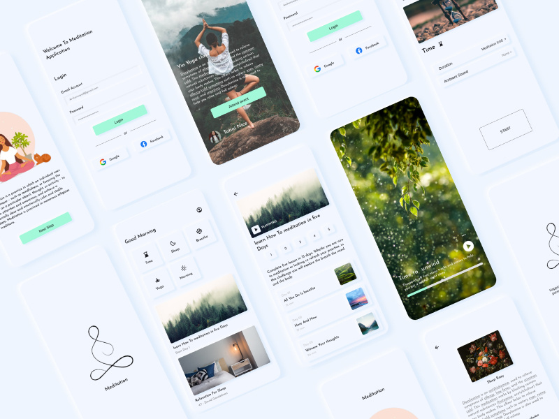 Maditation UI Desing DS by Arshan Sayed on Dribbble