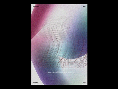 016 Bambolero branding cartaz cartel design editorial glass graphic design illustration illustrator layout noise photoshop poster print print design texture type typography wave waves