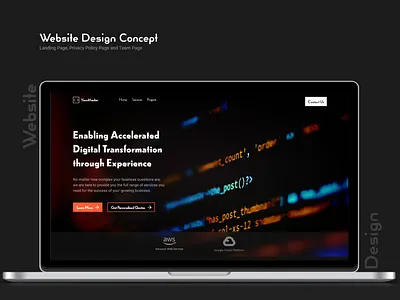 Website Design Concept ui ux website design