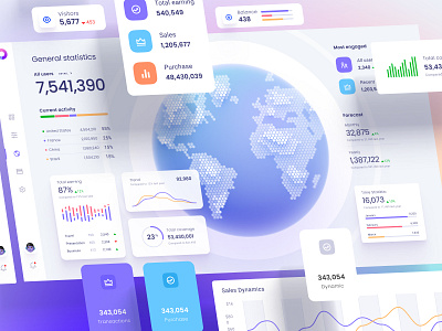 Orion UI kit – data visualization and charts templates for Figma analytics animation app big data chart crypto dashboard dataviz design desktop device global illustration infographic planet service statistic tech template ui