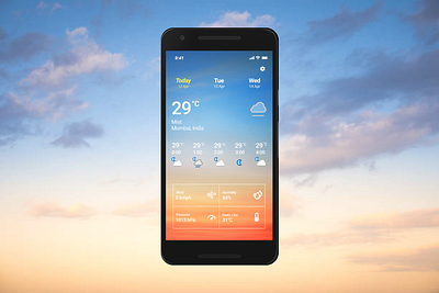 Weather Forecast App design ui ux