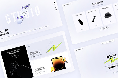 The New Studio Design 3d 3d design platform 3d design tool brand identity branding dashboard design tools graphic design minimalism motion graphics ui uiux user interface