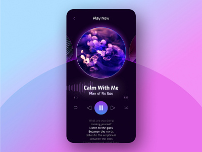DailyUI 9 | Music Player 009 app blue daily9 dailyui design designconcept figma interface music musicplayer pink player ui uidaily uiux violet webdesign