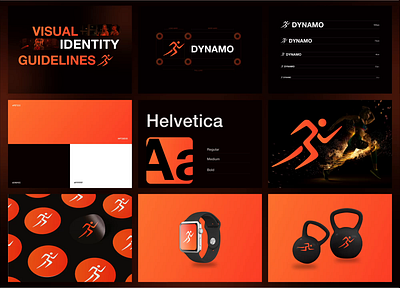DYNAMO Fitness App Brand Identity brandbook brandguidelines brandidentity branding graphic design identity illustration logo motion graphics typography visual guidelines visual identity