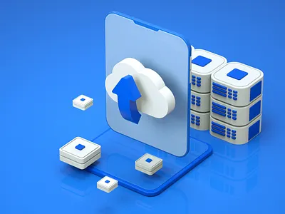 Cloud storage Animation 3d animation cinema4d design