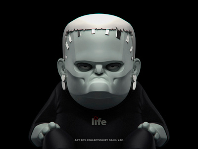 •LIFE• 3d animation art toys collectibles concept art danil yad design fan art frankenstein graphic design illustration monster sculpt