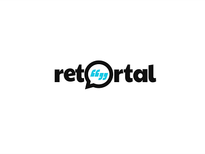 Retortal logo animation ae after effects animated logo animation brackets branding branding animation bubble content logo animation logo intro logo outro motion graphics motion logo reveal logo talking bubble typing