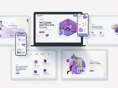 Modern Ui Design graphic design illustrations ui website design