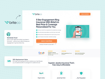 Briteco Website Design app branding design illustration landingpage logo ui website