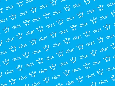 Alux - Pattern alan jacob george alux blue bold brand identity branding clean contemporary creative crown design graphic design illustration logo logotype minimal modern pattern symbol wordmark