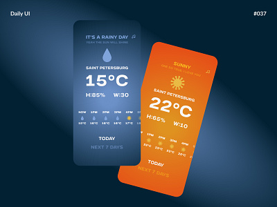 Weather — Daily UI #037 app challenge daily daily ui daily ui 037 dailyui dailyui 037 dailyui037 mobile ui ux weather