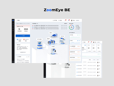 ZoomEyeBE 资产管理后台产品 2.5d c4d motion graphics tob ui