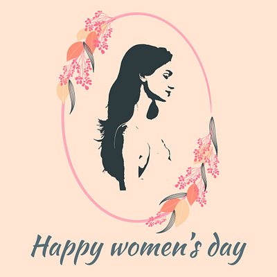 Women's day design graphic design illustration postcard typography vector женщина красота