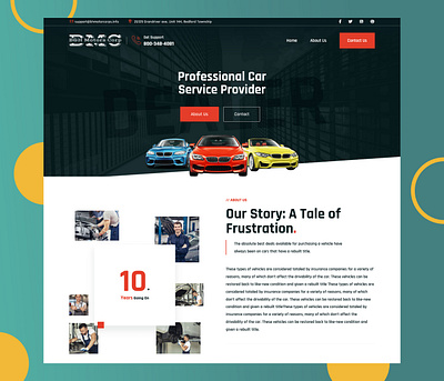 Car Service Provider 3d animation branding business website design figma figma mockup figma to html graphic design html illustration logo motion graphics ui